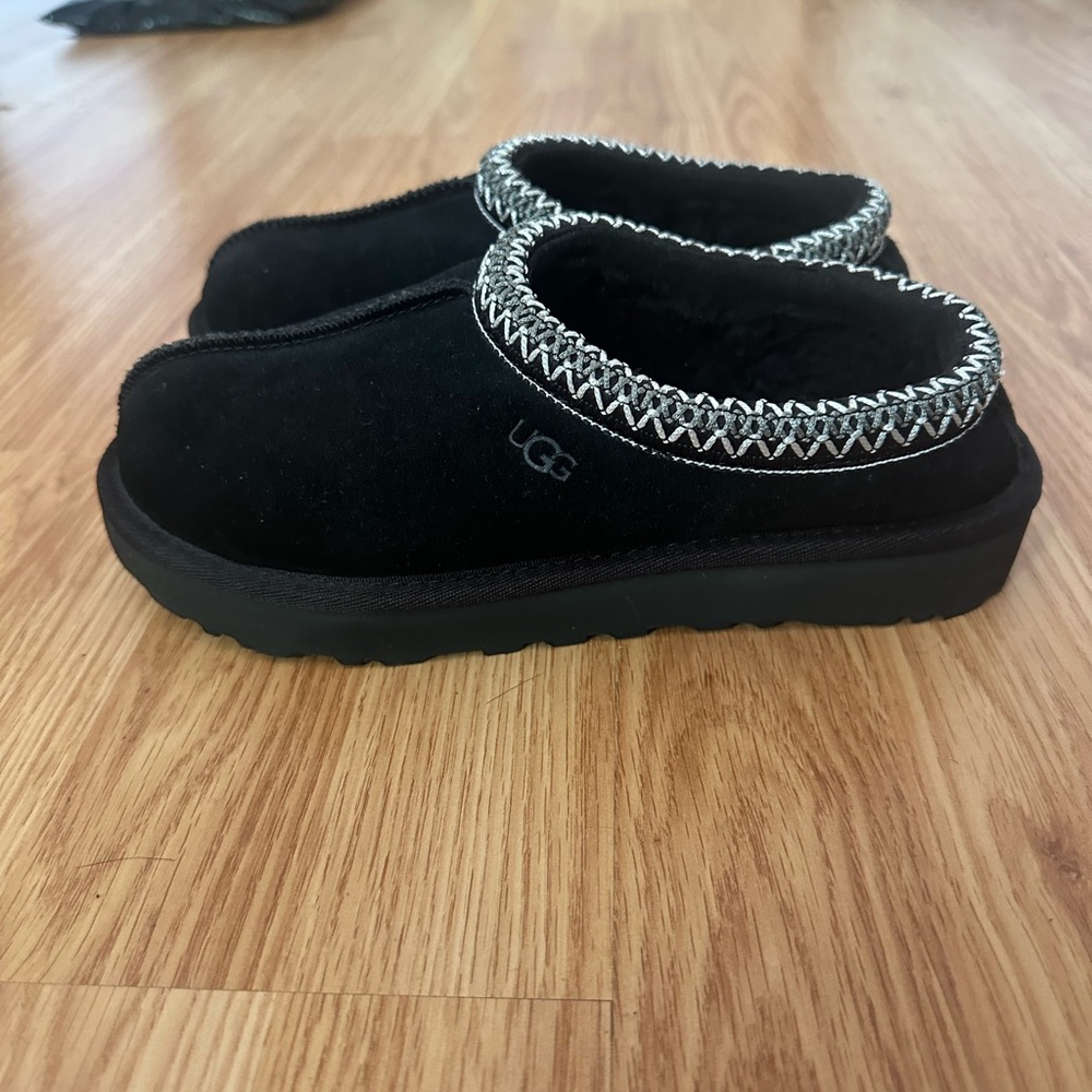 UGG Black Tasman II Sheepskin Clogs